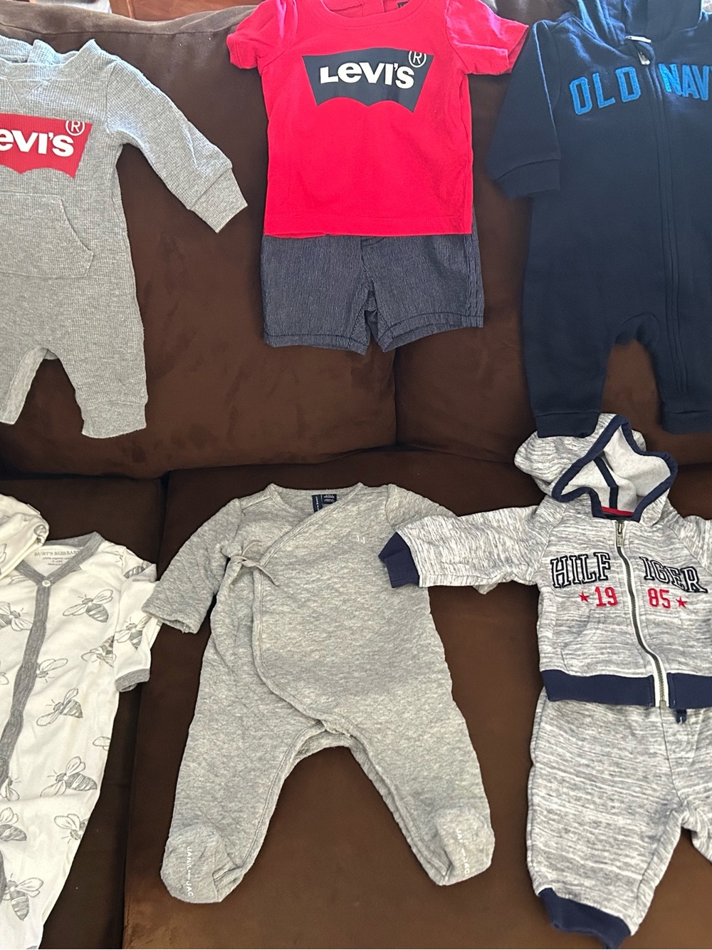 Bundle: Tommy Hilfiger, Levi’s, Janie and Jack, Berts bees baby, Old Navy (3mo)
